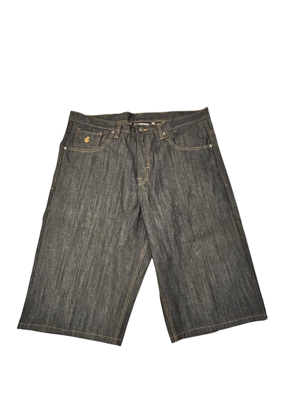 Roca Wear Baggy Men's Dark Denim Shorts Y2K Streetwear Hip Hop Vintage 40/15